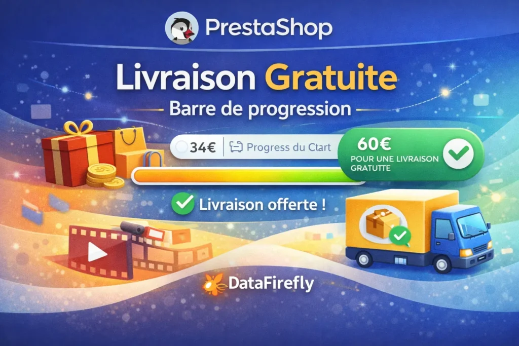 DataFirefly Barre de Livraison Gratuite — Module PrestaShop