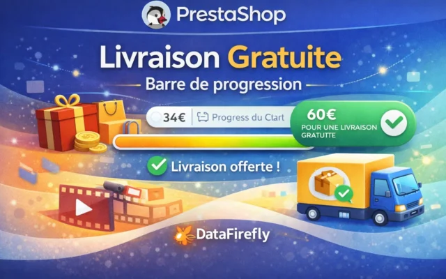 Barre de livraison gratuite - Barre de progression et seuils par pays Prestashop
