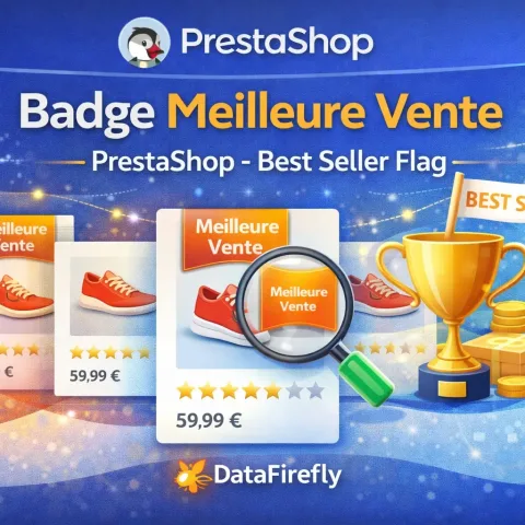 Module Badge Meilleure Vente PrestaShop - Best Seller Flag
