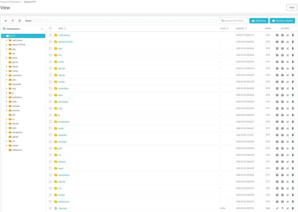 Preview explorerftp Module Prestashop
