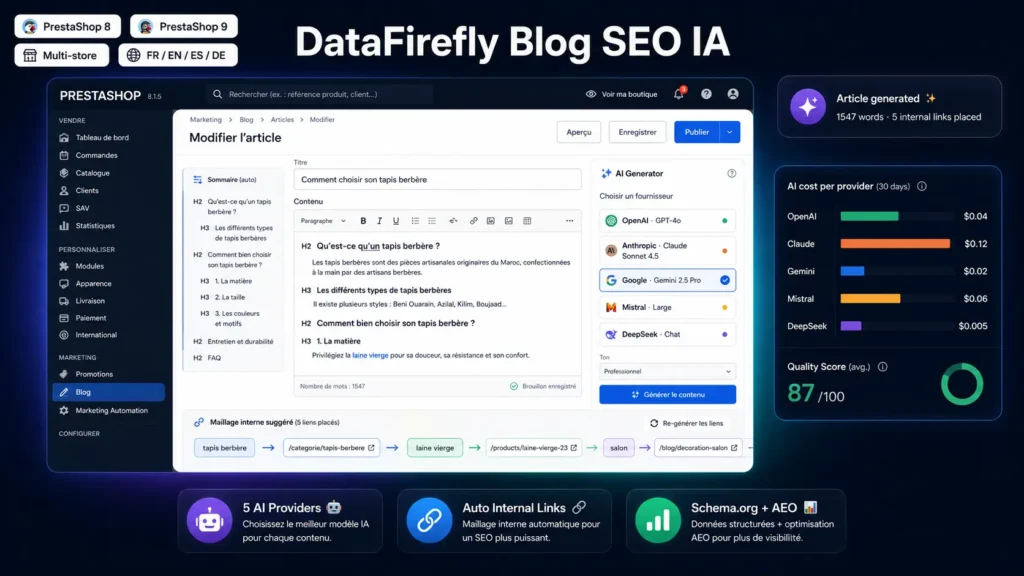Blog ia automatisé seo