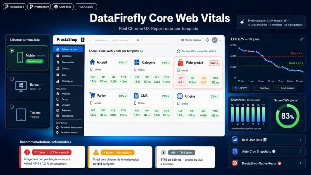 DataFirefly Core Web Vitals