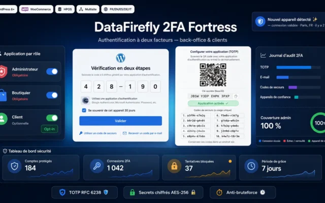 DataFirefly 2FA Fortress Module Wordpress Woocommerce