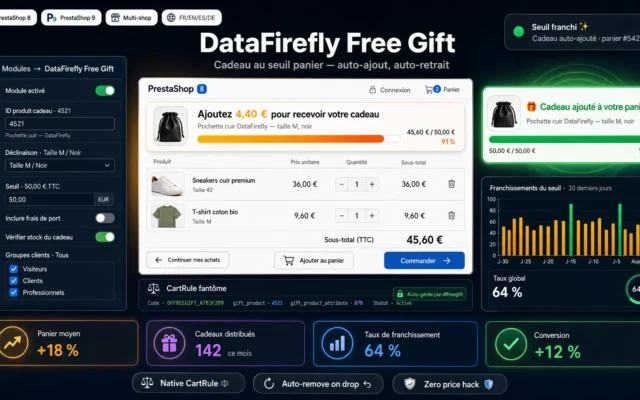 dffreegift — Regalo offerto al superamento di una soglia carrello per PrestaShop 8 e 9