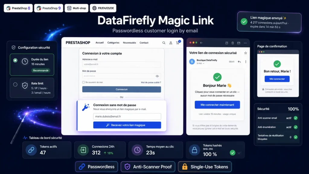 DataFirefly Magic Link Module Prestashop