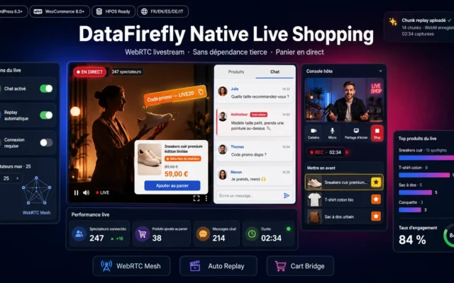DataFirefly Native Live Shopping