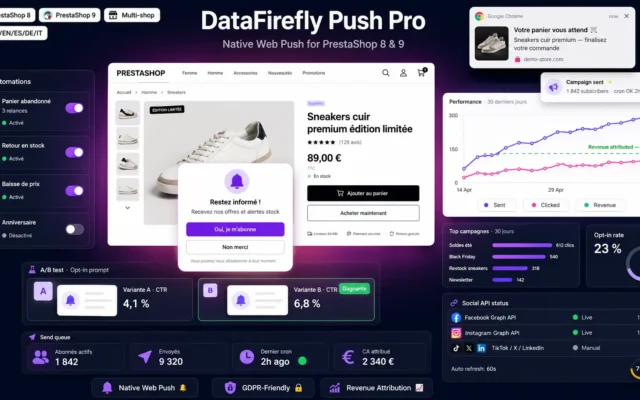 DataFirefly Notification Push Pro Module Prestashop