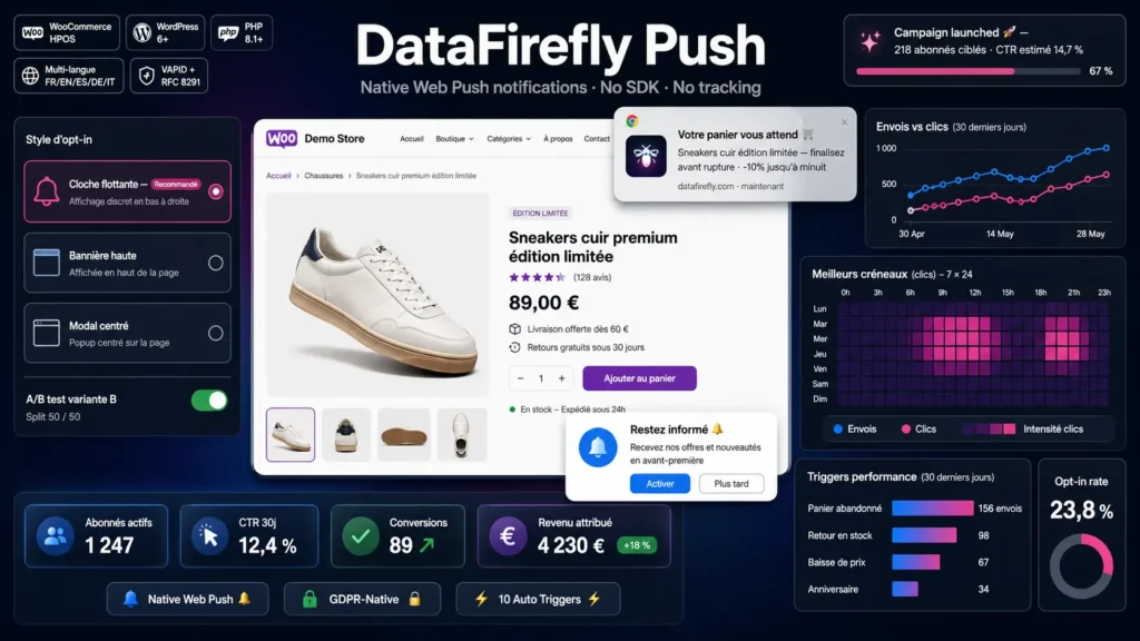 DataFirefly Notification Push Wordpress Wooocommerce