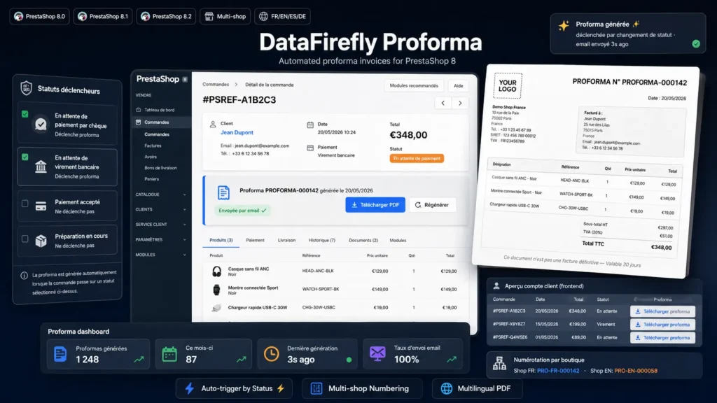 DataFirefly Proforma Prestashop Module