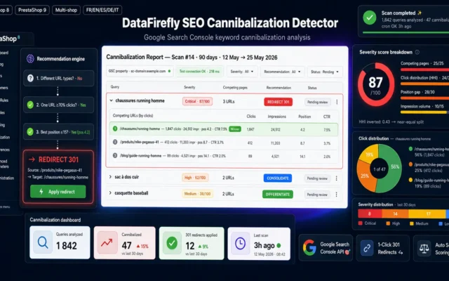SEO Cannibalization Detector — PrestaShop 8 & 9