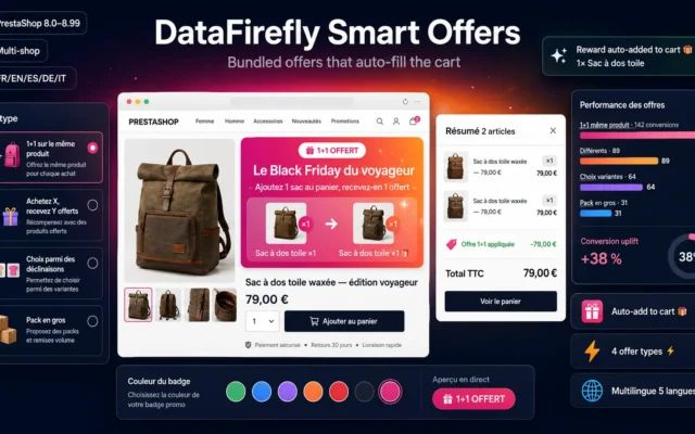 DataFirefly Smart Offers — Offres groupées intelligentes pour PrestaShop