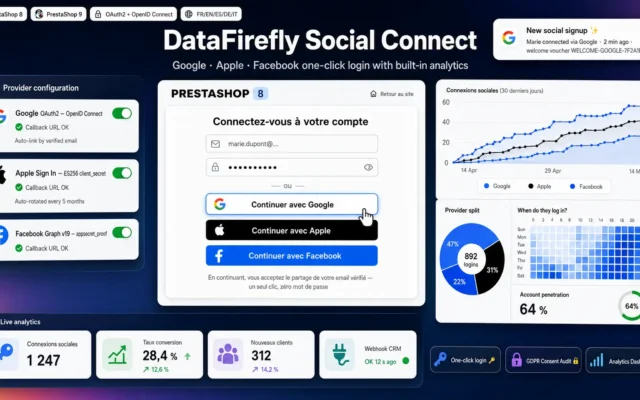 DataFirefly Social Connect Module Prestashop