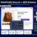 Génération de llms.txt et de schémas AEO sur WooCommerce