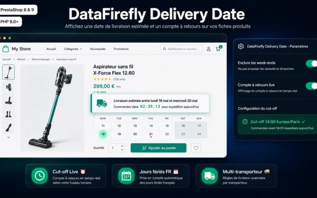 Data di consegna stimata — Modulo PrestaShop