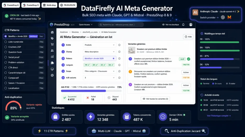 dfaimetagen — Bulk AI Generator for Meta Titles, Descriptions & ALT