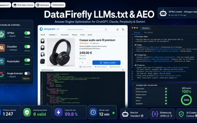 LLMs.txt & AEO Shopware — AI Search Optimisation for ChatGPT, Claude & Perplexity