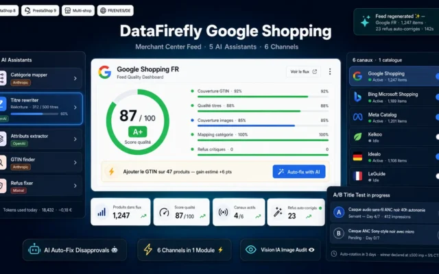 Google Shopping PrestaShop Module — Merchant Center Feed, AI & Multi-Channel