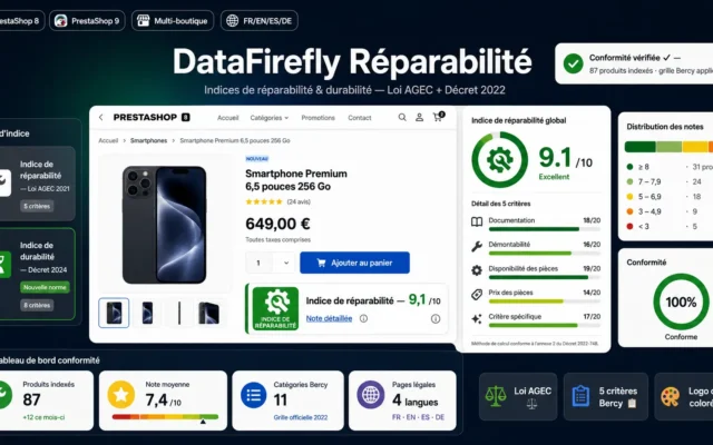 Module reparabilité prestashop