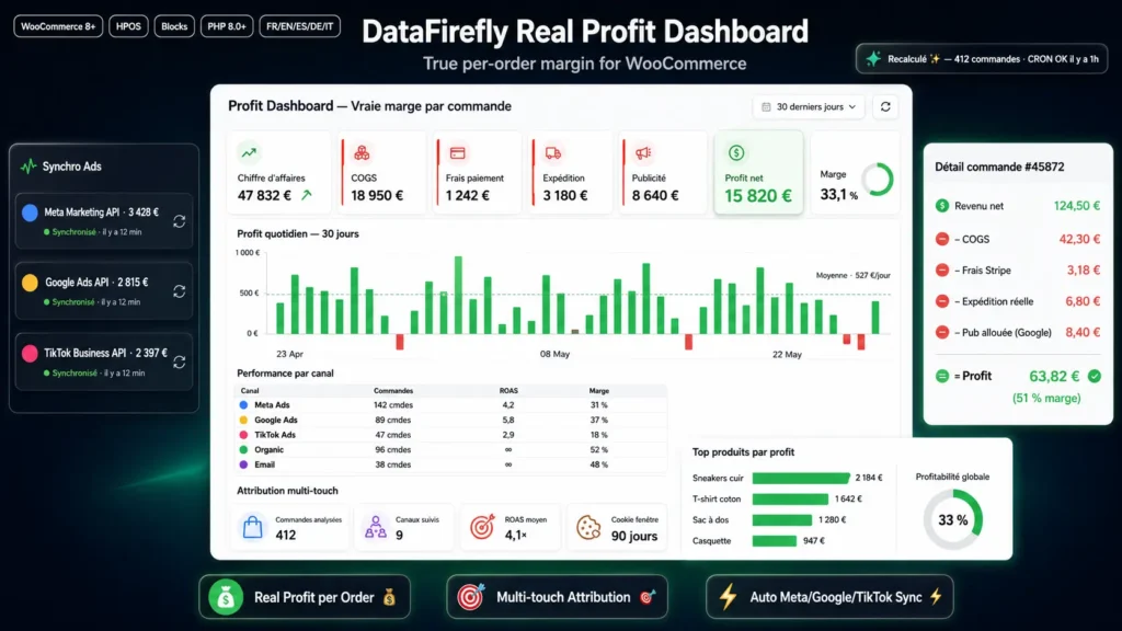 Real Profit Dashboard Module Wooocommerce
