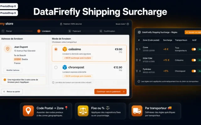 Shipping surcharge datafirefly