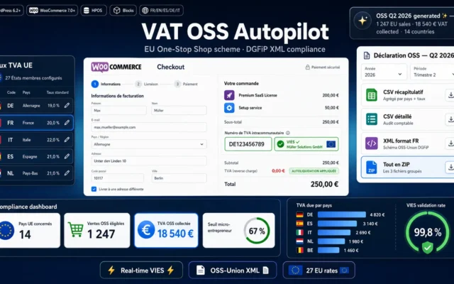 VAT OSS Autopilot — TVA UE temps réel & déclaration OSS