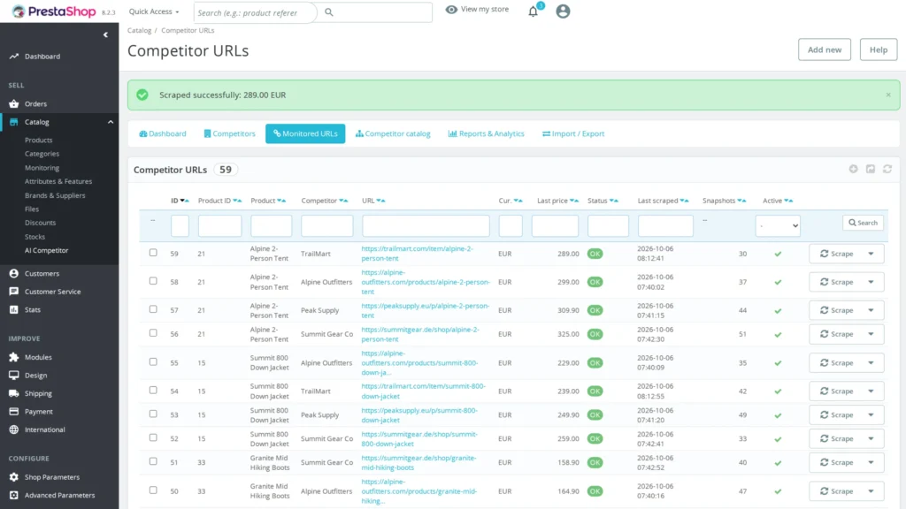 AI Competitor: monitoring cen konkurencji z AI