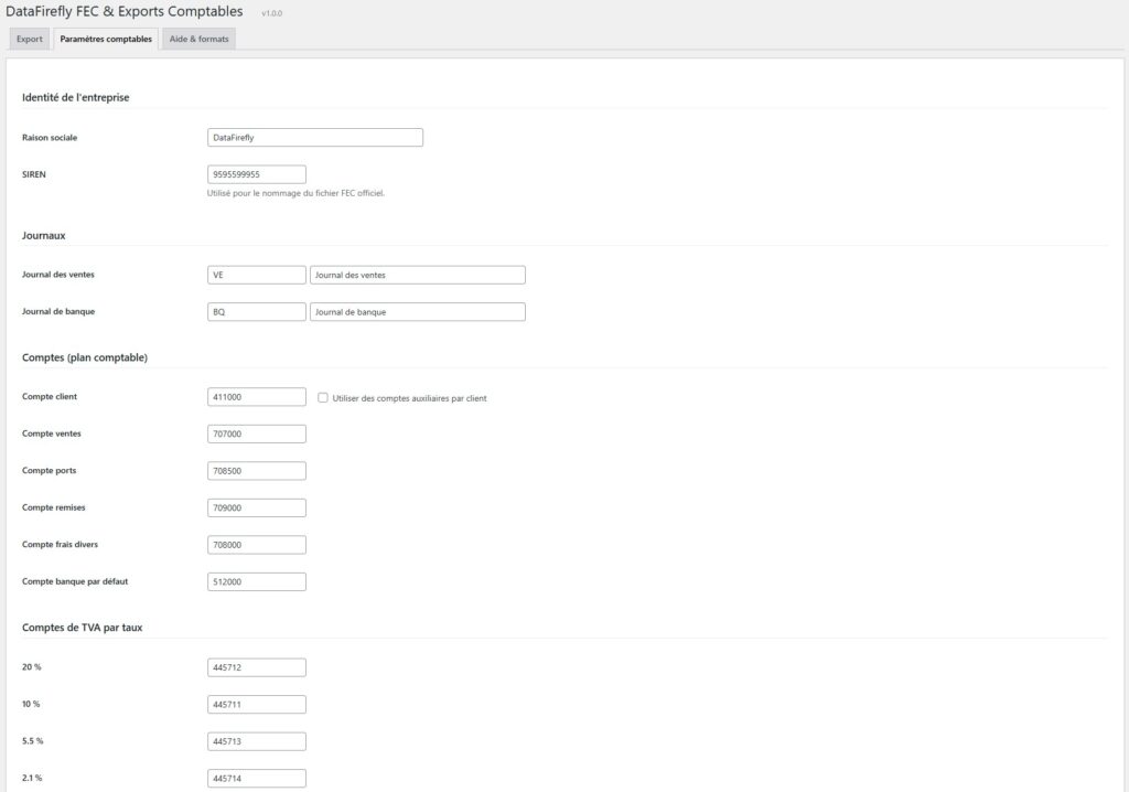 WooCommerce Accounting Export — FEC, Sage 100, EBP, Pennylane, Tiime, Indy, Quadratus