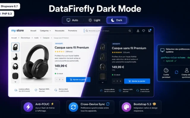 Datafirefly dark mode Shopware module