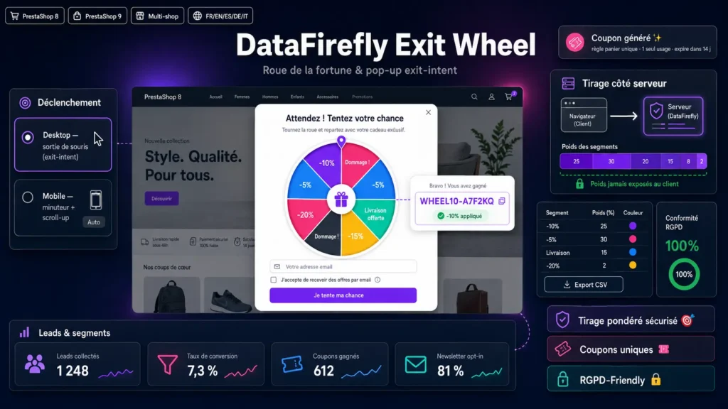 DataFirefly Exit Wheel Prestashop