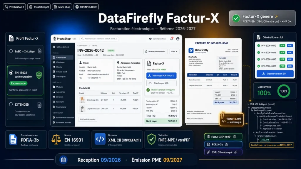 DataFirefly Factur-X Prestashop