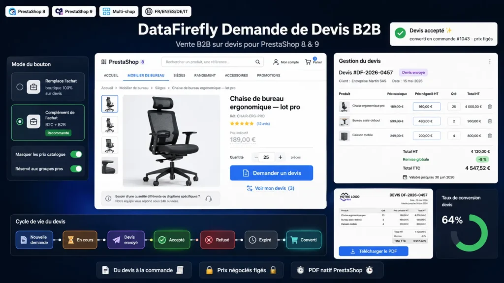 Demande de devis Module Prestashop
