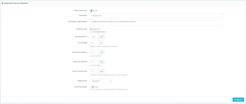 Ubezpieczenie Paczki PrestaShop 1.7, 8 i 9: Upsell Ubezpieczenia Transportu przy Płatności