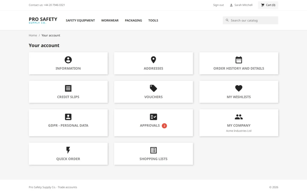 B2B-accounts met Meerdere Gebruikers: Teams & Rollen PrestaShop 8 & 9