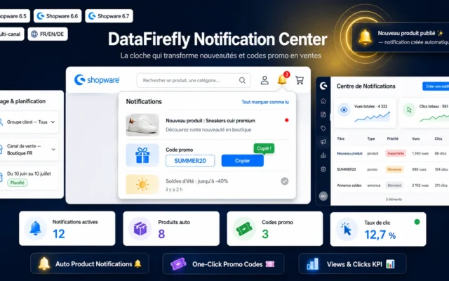 Centre de Notifications Shopware Module