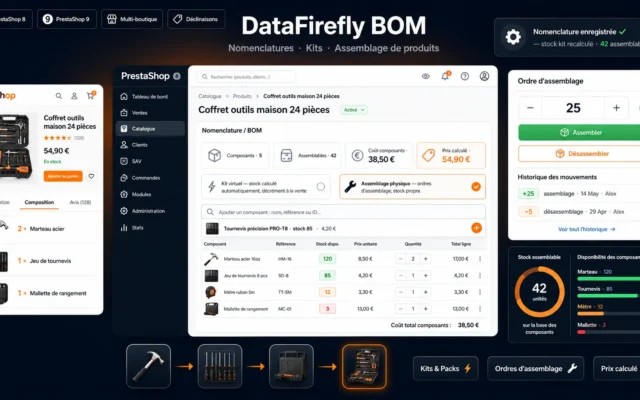 DataFirefly BOM — Nomenclatures & Assemblage de produits