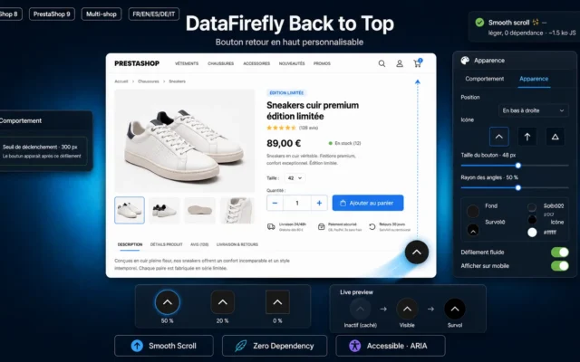 DataFirefly Retour en haut Module Gratuit Prestashop