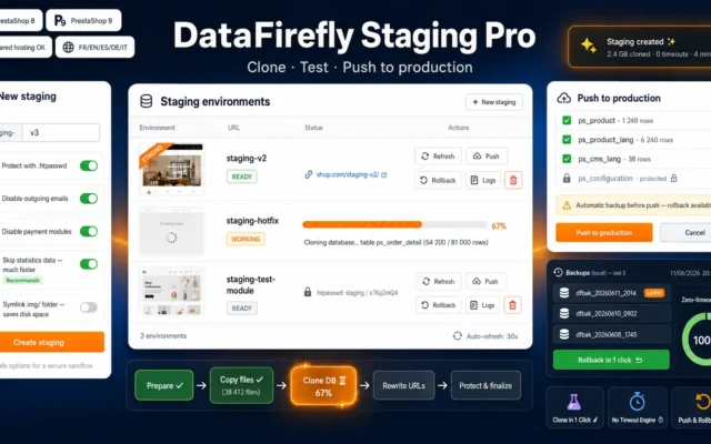 DataFirefly Staging Pro Module Prestashop