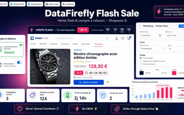 DataFirefly Vente Flash & Compte à rebours — Shopware 6