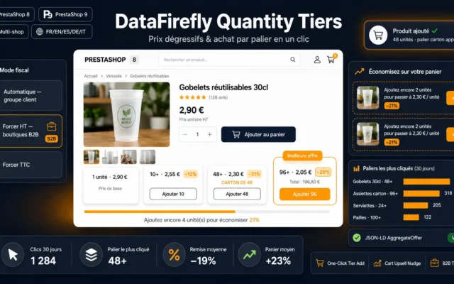 Prix dégressifs design & ajout par palier Module Prestashop