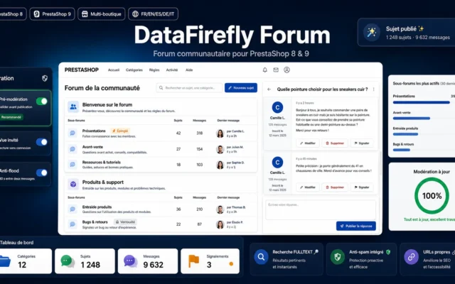 Forum Communautaire — PrestaShop 8 & 9 - Module Prestashop