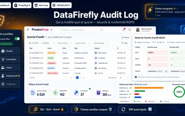 DataFirefly Audit Log Module Prestashop