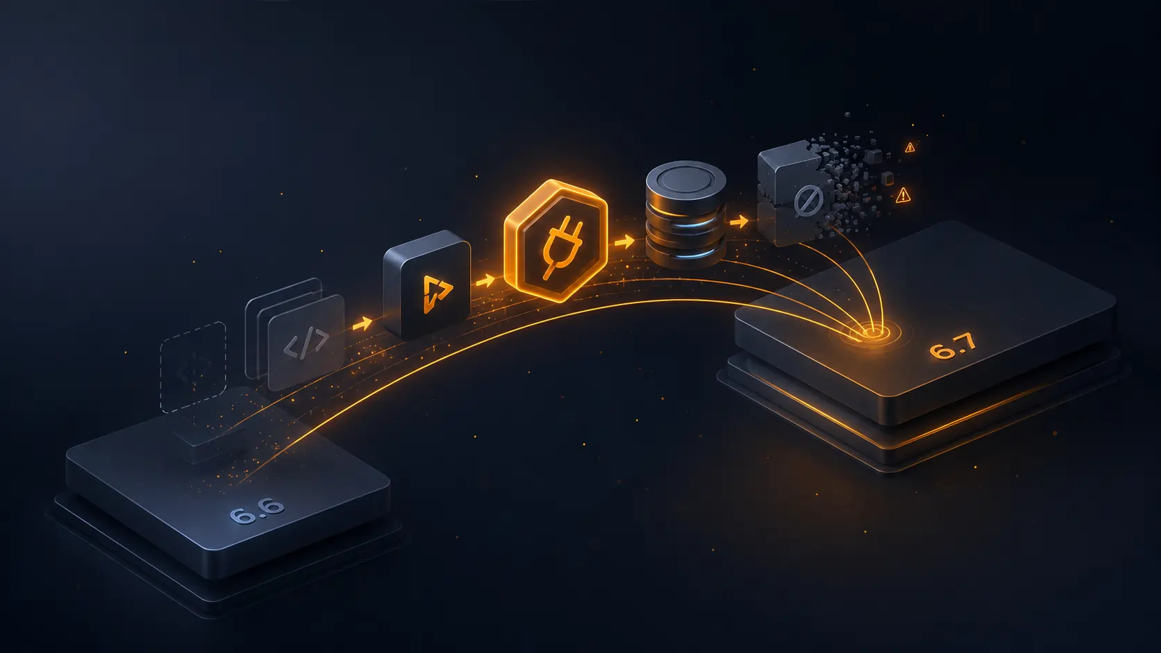 Illustration de l'article sur la checklist de migration Shopware 6.6 vers 6.7