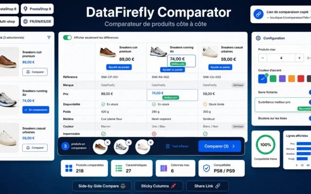 Module Comparateur de Produits PrestaShop 8/9