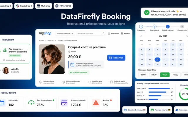 Réservation & Prise de rendez-vous Module Prestashop
