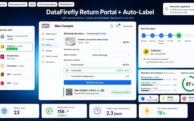 Return Portal + Auto-Label pour WooCommerce