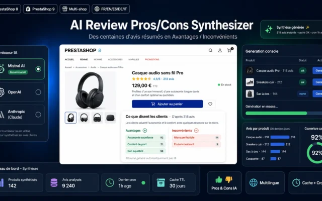 Synthèse IA des avis – Avantages / Inconvénients