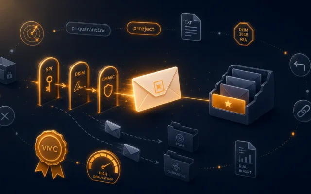 Illustration de l'article sur la délivrabilité des e-mails avec DMARC et BIMI