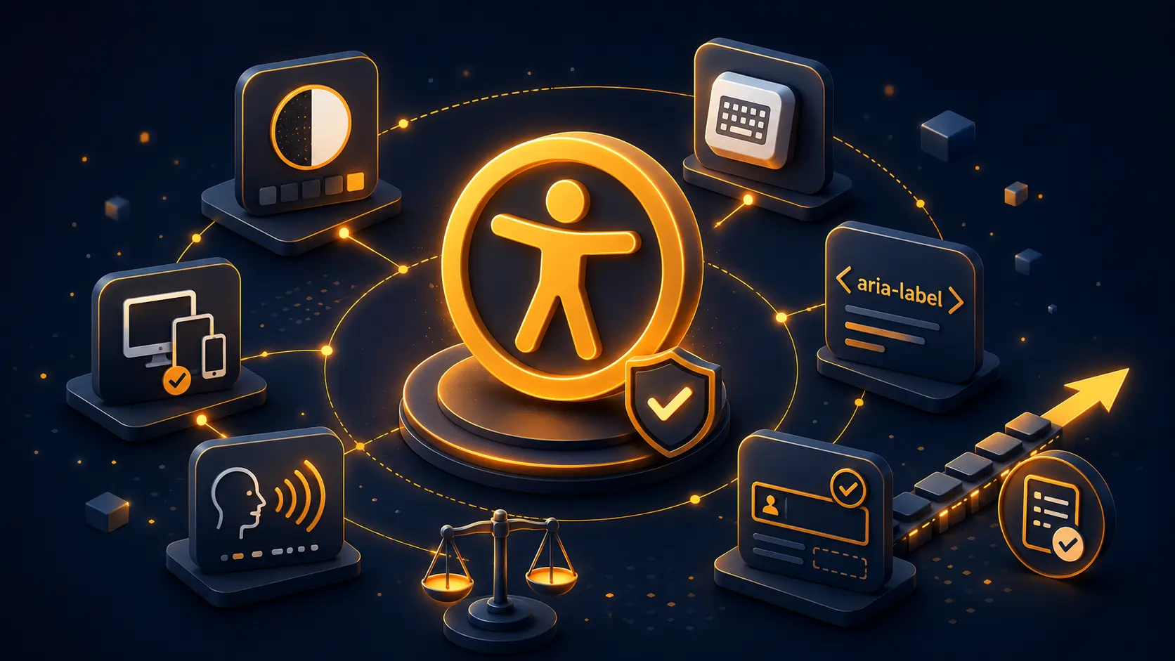 Illustration de l'article sur l'accessibilité WCAG 2.2 et l'European Accessibility Act pour PrestaShop
