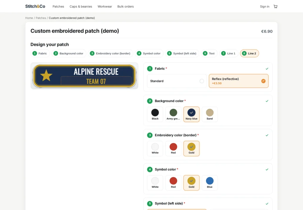 Productconfigurator in Stappen: Visuele Opties, Live Voorbeeld & Prijsimpact (PrestaShop 8 & 9)
