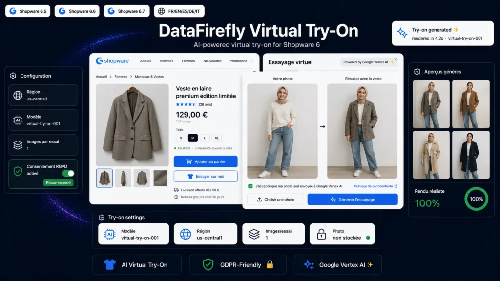 Essayage Virtuel IA pour Shopware 6